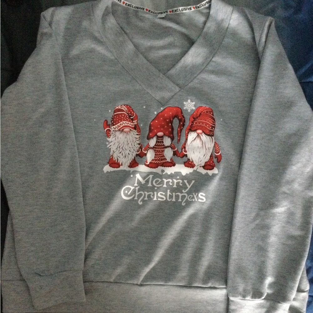 Gnomes Christmas light sweatshirt.